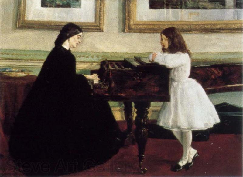 James Mcneill Whistler At the Piano Spain oil painting art